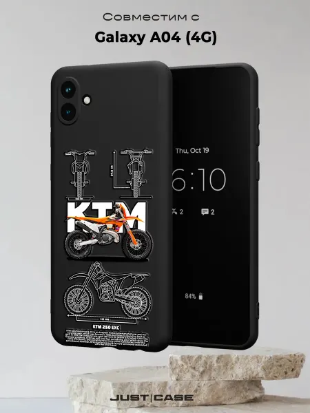 Принт-бутик Чехол на Samsung A04 4G с принтом Кроссовый байк