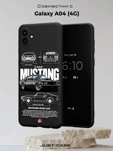 Принт-бутик Чехол на Samsung A04 4G с принтом Машина Форд Мустанг