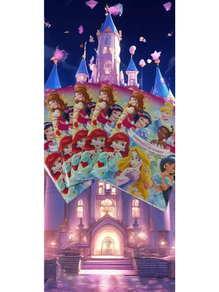 Раскраска ПРИНЦЕССЫ DISNEY 40 картинок
