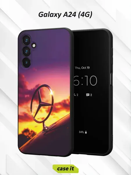 Case it Чехол на Samsung A24 4Gс принтом звезда Mercedes-Benz