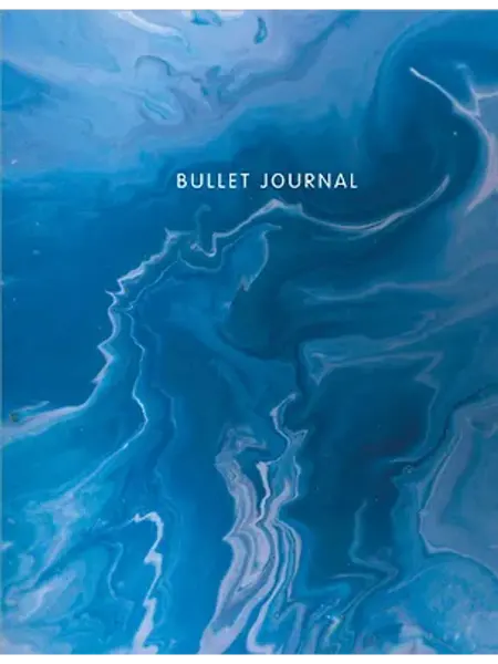 Эксмо Блокнот в точку на пружине. Bullet Journal (мрамор)