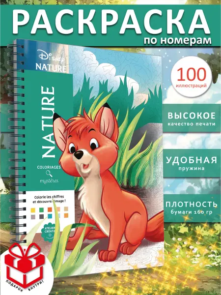PAINT&CREATE Раскраска по номерам Coloriages mysteres Nature дисней ашет