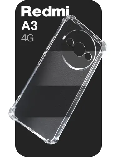 Прозрачный чехол на Xiaomi Redmi A3 4G с защитой камеры