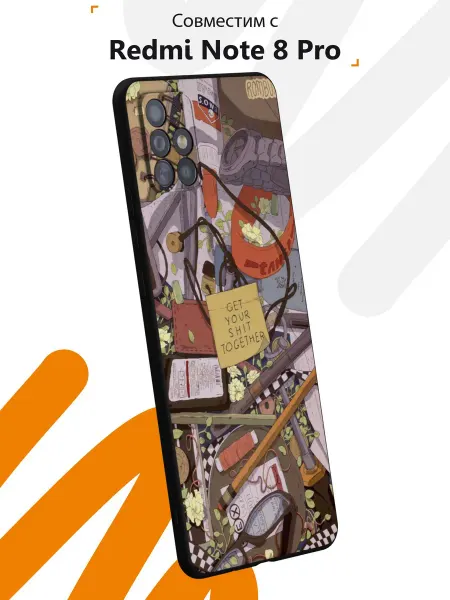 Мобилиус Чехол на Samsung A51 4G с принтом Коллаж