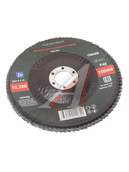 Rockforce Круг лепестковый торцевой 150х22мм P40