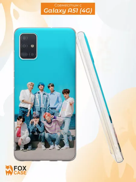 Fox Case Чехол на Samsung А51 4G с принтом BTS