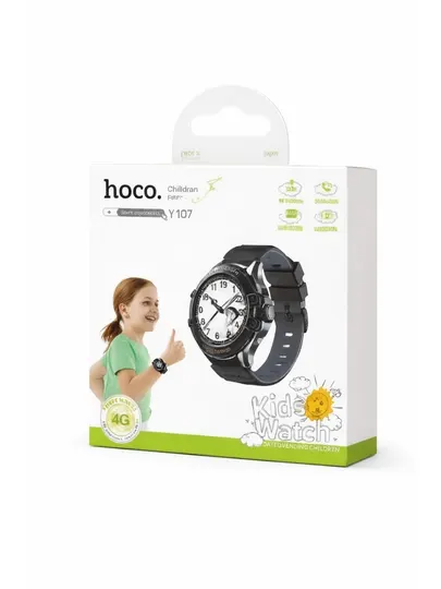 Детские умные часы Hoco Y107 Children Care, 4G, GPS, круглый HD-экран, водостойкий IP54