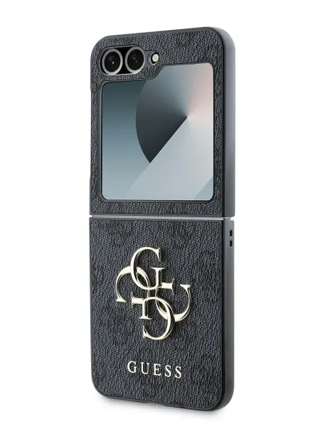 GUESS Чехол для Galaxy Z Flip6 из экокожи с логотипом 4G PULeather