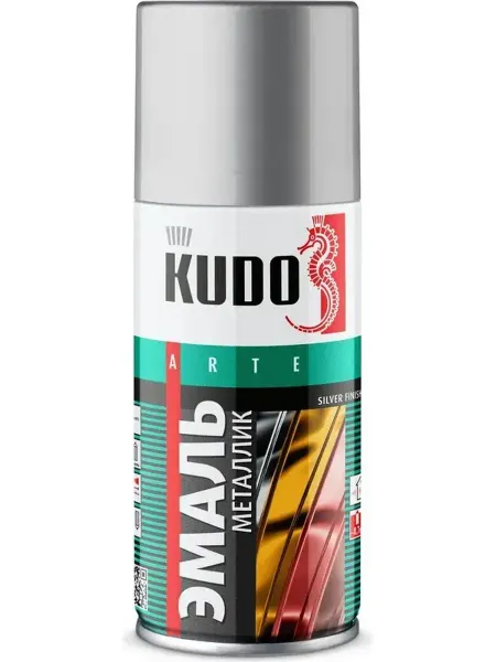 KUDO / Эмаль алкидная Эмаль КУДО металлик KU-1027.1 хром (210мл)