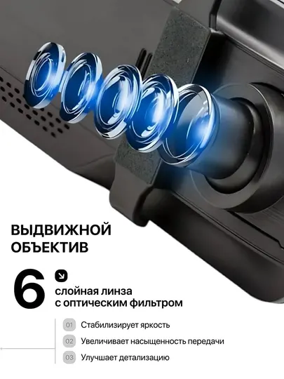 Видеорегистратор BEZ 4K (поддерживает флешки до 512 ГБ)