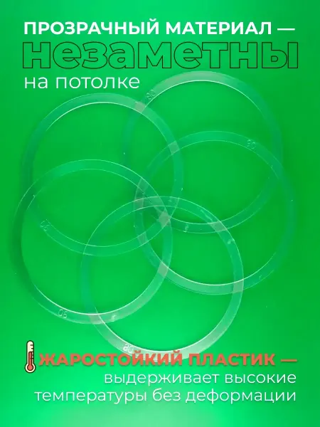 AccessoriesTrade Термоотражающее кольцо для натяжных потолков 90 мм