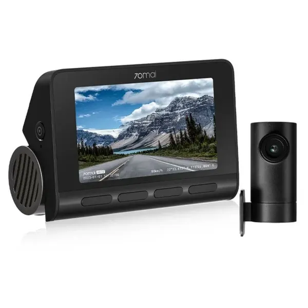 Видеорегистратор 70Mai Dash Cam 4K A810 4K + Rear Cam Set HDR + кабель подключения UP03, Черный