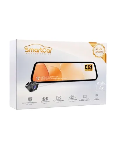 Видеорегистратор Smart car WiFi 4K, Ultra HD, широкий угол, мобильное приложение