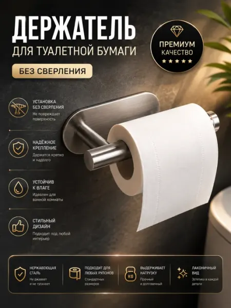 Nestrenvi Держатель для туалетной бумаги – настенный аксессуар