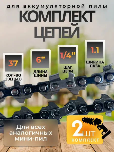Цепи для аккумуляторных мини пил