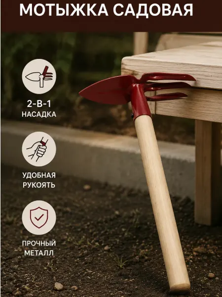 Мотыжка комбинированная садовая тяпка