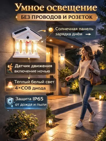FAI_zone Светильник декоративный на солнечных батареях