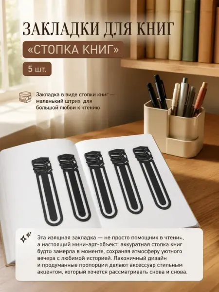 Закладки для книг, тетрадей и учебников