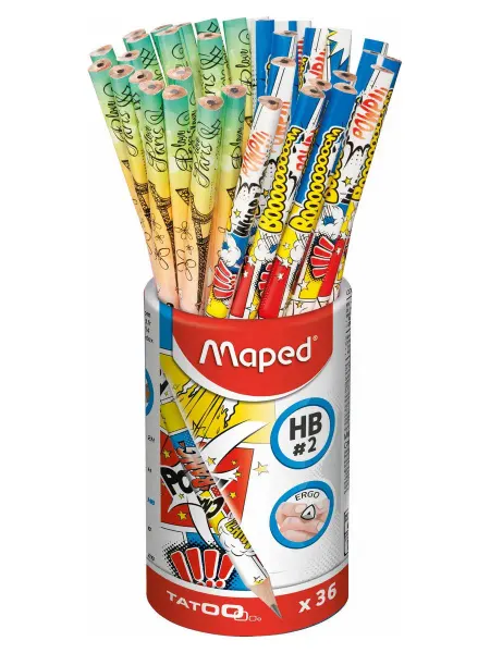 MAPED Карандаш простой из американской липы, стакан 36шт