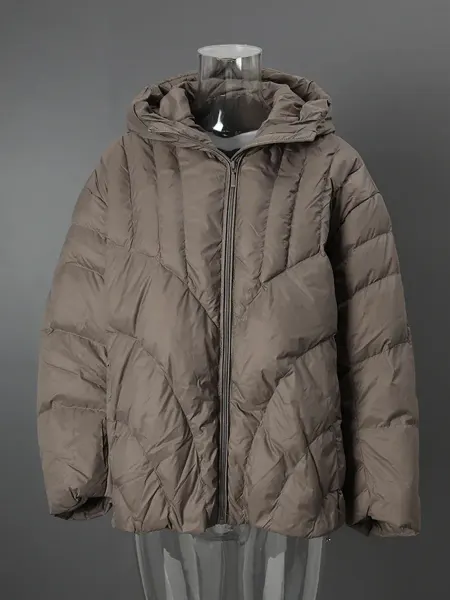 DEAT Женское стеганое пальто camel grey