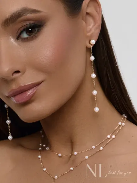 Nicole Lue Серьги бижутерия длинные свадебные
