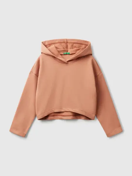 United Colors of Benetton Толстовка укороченная с капюшоном