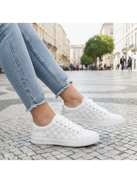 Lovin City Кеды летние дышащие с перфорацией