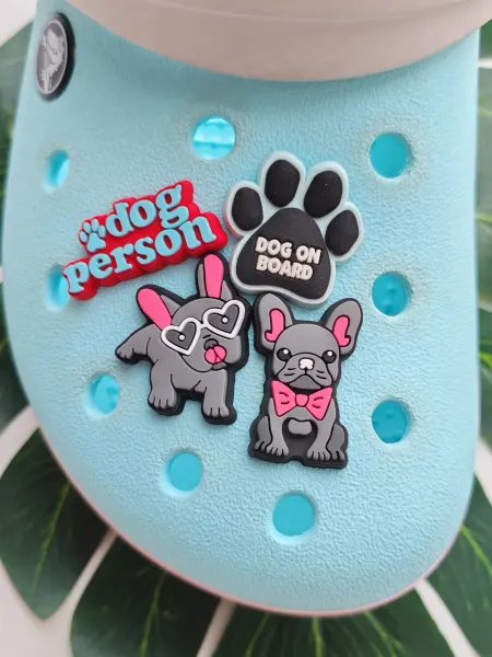 Fun_Jibz Джибитс Французский боксер на crocs собаки