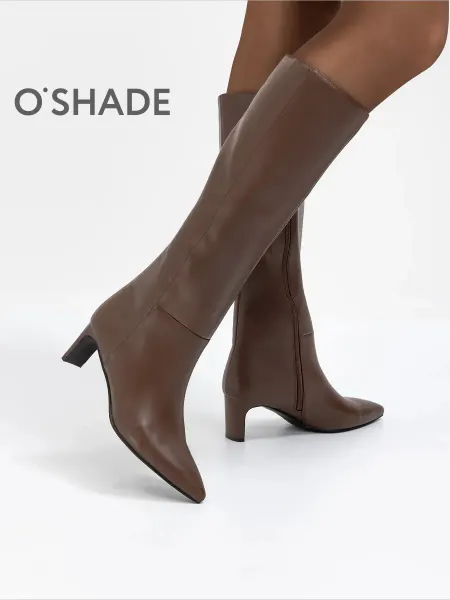 O`SHADE Сапоги женские демиесезонные коричневые