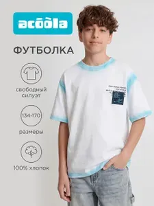 ACOOLA Футболка хлопковая летняя оверсайз