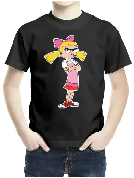 Каждому своё Cartoons Детская футболка Девочка с бантом Hey Arnold Мультяшный