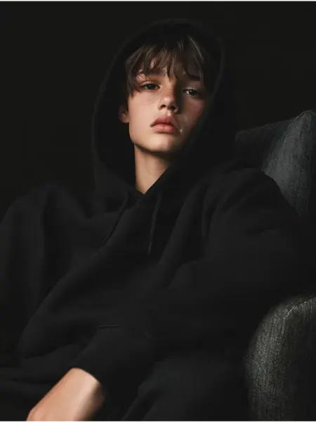 TeenStone Оверсайз худи для подростка с начесом с капюшоном
