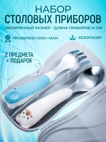 Галюня kids Набор столовых приборов для ребенка