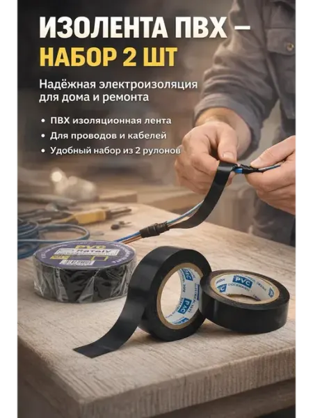 Дом 5 Изолента синий электромонтажная набор 2 шт