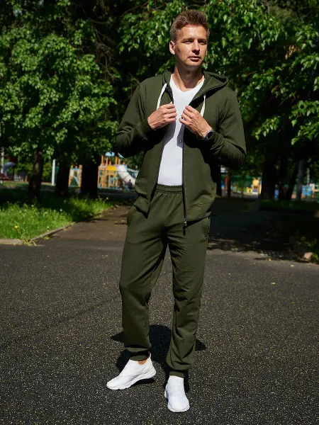 WIN Fashion Спортивный костюм повседневный на молнии без начеса