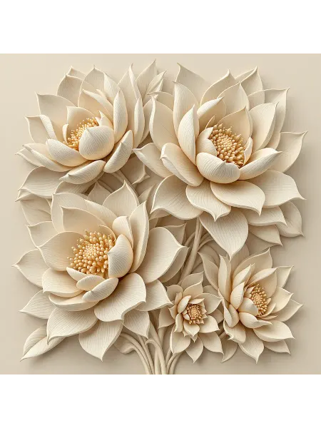 DeliceDecor Постер Е 009 Распустившийся Лотос 80х80см