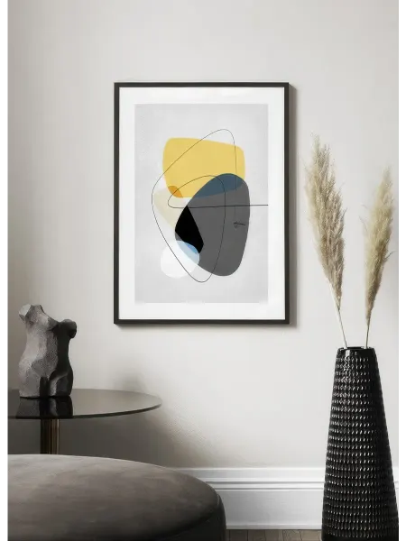 Onllyart Постер 40x50 Современный желтый №2