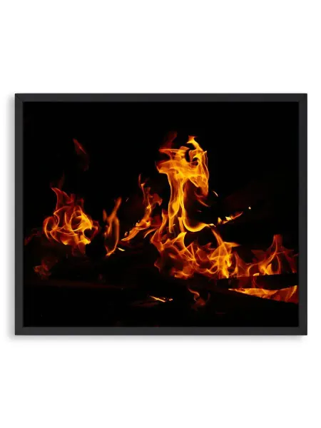 О! Мой Постер Постер интерьерный - Фотография огня крупным планом