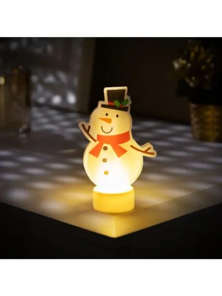Luazon Lighting Светящаяся фигурка на стол Снеговик 11 см, новогодний декор