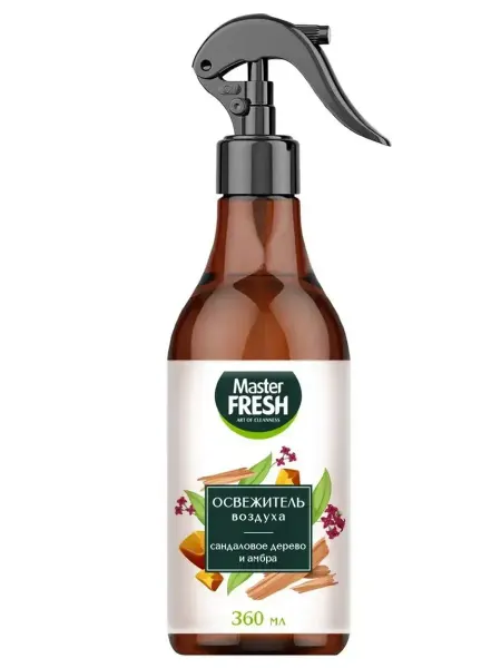 MASTER FRESH Аква-освежитель Сандаловое дерево и амбра 360мл C0008328