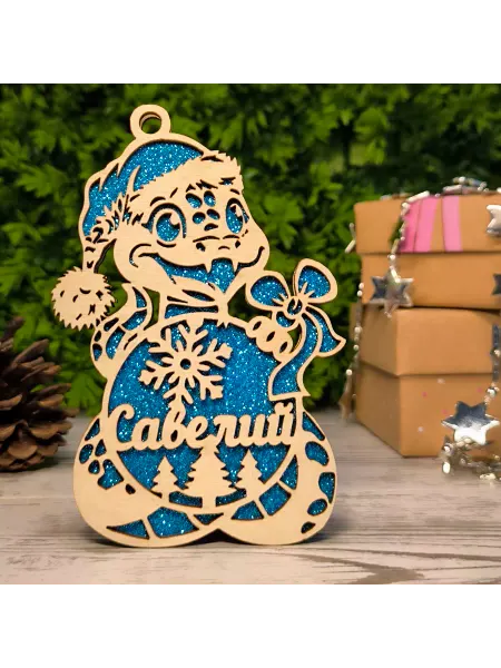 Именная лавка Елочное украшение Савелий