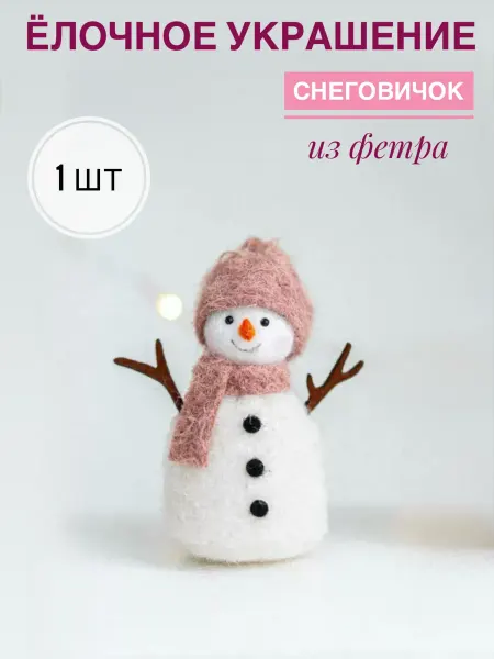 Елочная игрушка снеговик