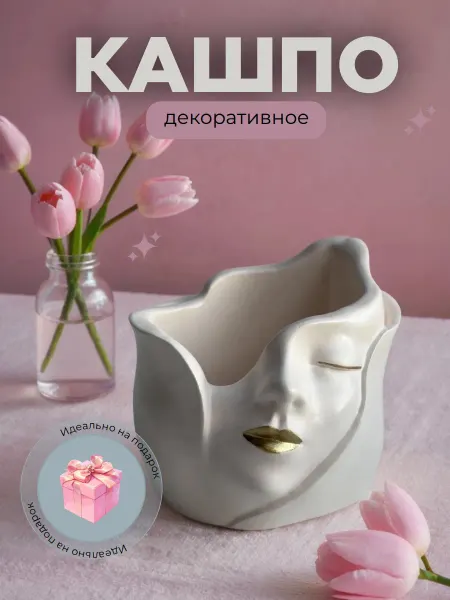 VALENDSEA HOME Кашпо для кактусов и суккулентов органайзер из гипса