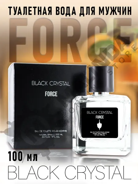 GENTY Black Crystal FORCE Туалетная вода мужская 100 мл