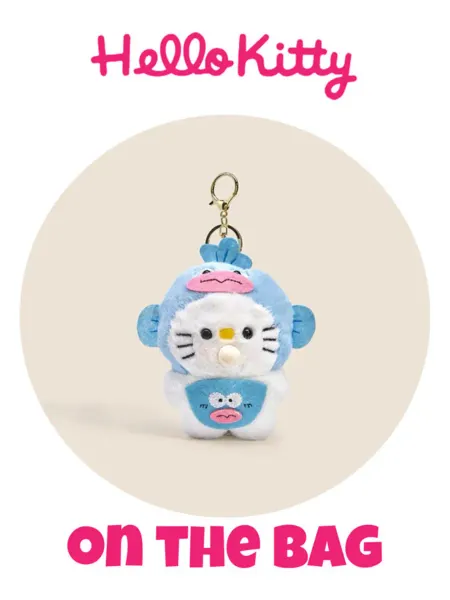 Игрушка брелок hello kitty плюшевый