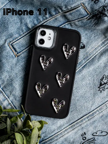 Чехляндия Чехол на iPhone 11 с сердечками