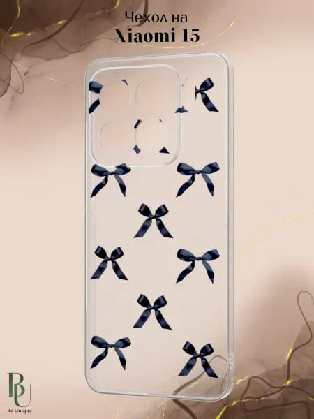 Be Unique Чехол на Xiaomi 15 с принтом Бантики