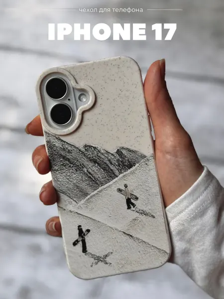 Bais_store Чехол на iPhone 17 силиконовый с горами