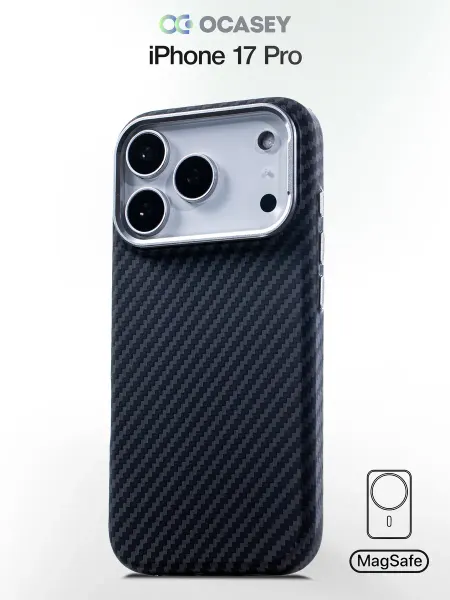О'кейси Чехол на iPhone 17 Pro карбоновый