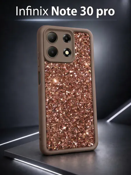 ЧЕХОЛБЕРИ Чехол на Infinix Note 30 Pro защитный с блёстками